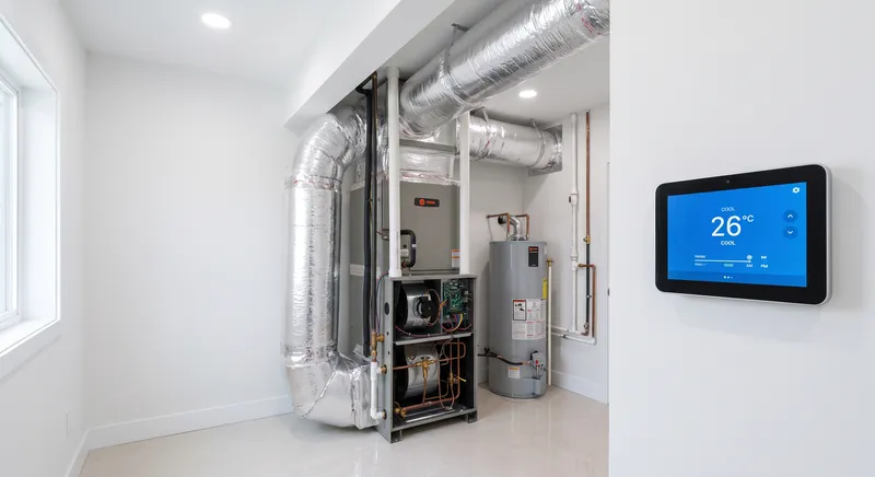 Complete central split-system HVAC installation in residential Apopka FL home